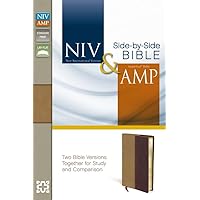 NIV, Amplified, Parallel Bible, Leathersoft, Tan/Burgundy: Two Bible Versions Together for Study and Comparison NIV, Amplified, Parallel Bible, Leathersoft, Tan/Burgundy: Two Bible Versions Together for Study and Comparison Leather Bound