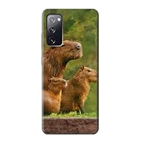 R3917 Capybara Family Giant Guinea Pig Case Cover for Samsung Galaxy S20 FE