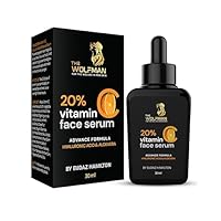 yellow silver Vitamin C Face Serum With Hyaluronic Acid for Blackspots, Hyperpigmentation, Anti aging and Glowing Skin, Non Oily, Natural Ingredients, 30ml.