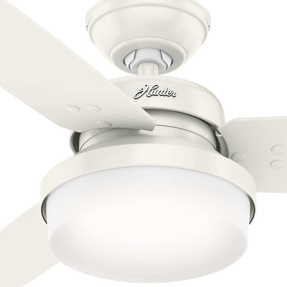Hunter Sentinel Indoor Ceiling Fan with LED Light and Remote Control, 52