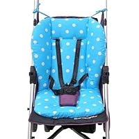 Replacement Parts/Accessories to fit Summer Infant Strollers and Car Seats Products for Babies, Toddlers, and Children (Blue Polka Dot Cushion)