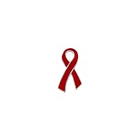 Red Ribbon Awareness Wholesale Pack / Bulk Pins – Red Ribbon Pin for HIV/AIDS Awareness, Drug Prevention, Heart Disease, Red Ribbon Week – Perfect for School, Support Groups, Gift-Giving and Fundraising