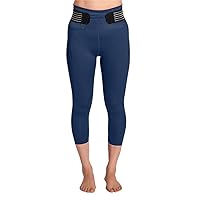 Tommie Copper Women’s Pro-Grade Lower Back Support Capris I Adjustable Straps, Breathable, UPF 50 I Low Back Muscle Support