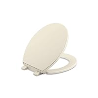Kohler K-4775-47 Brevia with Quick-Release Hinges Round-front Toilet Seat in Almond