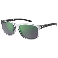 Under Armour UA0005/S Hustle Rectangular Sunglasses for Men + BUNDLE With Designer iWear Compliumentary Eyewear Kit