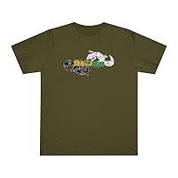 Unisex Deluxe T-Shirt with Leo Gecko (Army Green, XS)