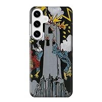 R3745 Tarot Card The Tower Case Cover for Samsung Galaxy S24 Plus