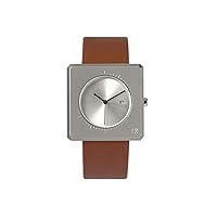 Brut Series 32mm Unisex Square Japanese Quartz Movement with Italian Leather and Sapphire Glass Awarded Designer Watch