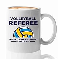 Volleyball Coffee Mug 11oz White -Volleyball Referee The - Sports Lovers Coach Game Athlete Gift Referee Volleyball