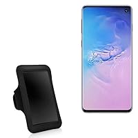 BoxWave Case Compatible with Samsung Galaxy S10 - Sports Armband, Adjustable Armband for Workout and Running for Samsung Galaxy S10 - Jet Black