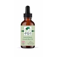Flirt Growth Hair Oil, Biotin, Rosemary Scalp & Hair Strengthening 100% Organics