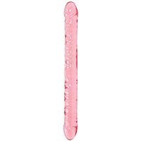 DOC JOHNSON – Crystal Jellies 18-inch Double Header Adult Toy, Body Safe, Easy To Use, Experienced Players, Adult Toy, Couples or Solo Play, Latex Free, Phthalate Free (Pink)
