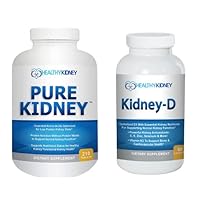 Pure Kidney Health Supplement Amino Acid Pills Kidney-D Supplement Vitamin D Bundle