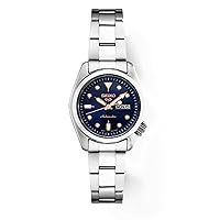 Men's Blue Dial Silver Stainless Steel Band Automatic Watch