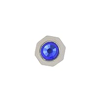 Ewatchparts WATCH CROWN COMPATIBLE WITH FIT MENS 30MM CARTIER SANTOS GALBEE 187901 12593 SAPPHIRE BLUE