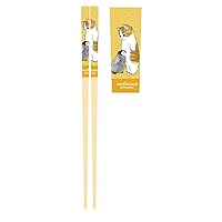 OSK BB-6 Bamboo Safety Chopsticks 8.3 inches (21 cm), Orange mofusand MFS No.3, Made in Japan