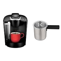 K-Classic Coffee Maker K-Cup Pod & Works Non-Dairy Milk, Hot and Cold Frothing, Compatible K-Café Coffee Makers Only,34 ounce, Charcoal Frother