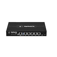 Ubiquiti EdgeRouter 6P, 6-Port Gigabit Router with 1 SFP Port (ER-6P-US)