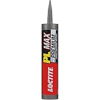 PL Premium Max Construction Adhesive, Versatile Construction Glue for Wood, Concrete, Stone & More - 9 fl oz Cartridge, Pack of 1