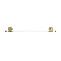 Verre Acrylic Towel Bar in Brushed Gold