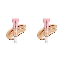 MCoBeauty Miracle Hydra Glow Oil-Free Foundation - Corrects Skin Tone And Blurs Imperfections - Lightweight, Buildable Coverage - Hydrates And Nourishes - Luminous Complexion - Medium Beige - 1 Oz