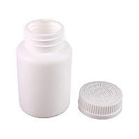 Othmro 20Pcs 4.1oz PE Plastic Bottles Container Lab Chemical Reagent Bottles 120ml Wide Mouth Storage Bottle 28mm ID Round Sample Liquid Storage Container Sealing Bottle with Cap for Food Stores White