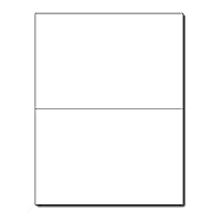 80lb White Half Fold Greeting Cards - 100 Cards - Desktop Publishing Supplies, Inc.™ Brand