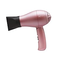 Aria Beauty Mini Compact Folding Blowdryer, Dual Votage, Diffuser and Concentrator Nozzle Included, Lightweight Design, Perfect for Travel, 1000W