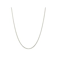 14k bright-cut 0.65mm Spiga Chain Necklace