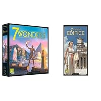 7 Wonders Board Game (Base Game) and 7 Wonders Edifices Board Game Expansion | Civilization and Strategy | 3-7 Players | Ages 10 and up | Made by Repos Production