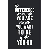 The Difference Between Who You Are And Who You Want To Be Is What You Do: 3 Month Exercise Planner BODYMINDER Workout and Exercise Journal