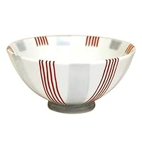 有田焼やきもの市場 Japanese Rice Bowl 4.4 inches in Diameter Ceramic Porcelain Made in Japan Arita Imari ware Inase Red