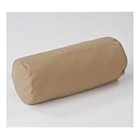 (Pack of 2) Satin Beige - Cervical Neck Roll Pillow Case Only