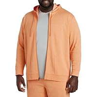 by DXL Men's Big and Tall Birdseye Full-Zip Hoodie