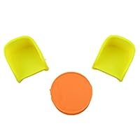Replacement Parts for Fisher-Price Little People Barbie Dreamhouse Playset - HCF61 ~ Replacement Orange Table and 2 Yellow Chairs