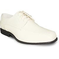 Jean YVES Dress Shoe JY02 Double Runner Tuxedo for Wedding, Prom and Formal Event (10 D(M) US, Ivory)