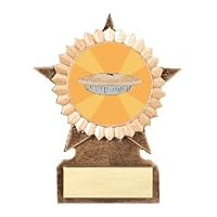 Best Thanksgiving Pie Award - Plastic Trophy with Base, Awards and Trophies for Fun Contests, Prizes for Adults and Kids Brown, 6