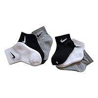 Nike Little Boy Cushioned Quarter Socks 6 Pack