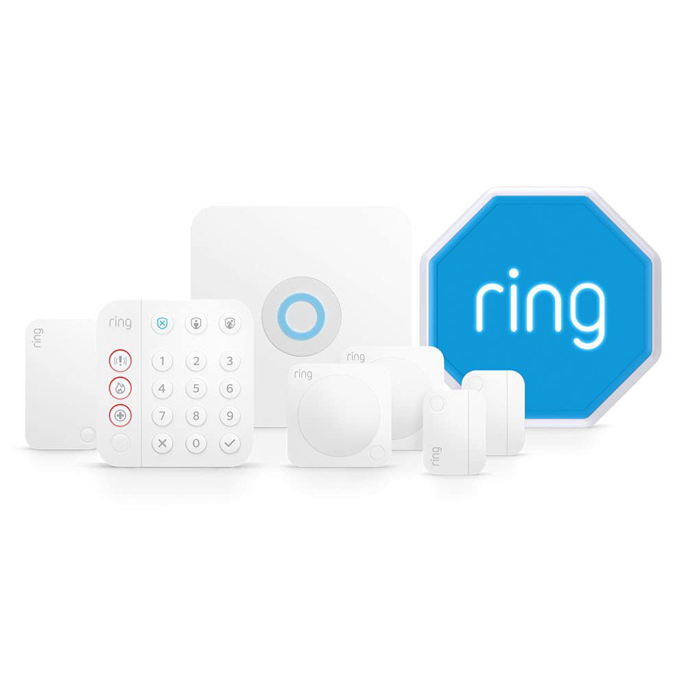 Ring Alarm 8 Piece Kit (2nd Generation) with Ring Alarm Outdoor Siren by Amazon | Smart home alarm security system with optional Assisted Monitoring - No long-term commitments - Works with Alexa