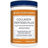 The Vitamin Shoppe Collagen Peptides Plus Powder ? Hair, Skin, Nail, Bone, & Joint Health ? Unflavored (10 oz./14 Servings)