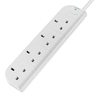 Belkin 4-Way Economy Surge Protector, 1m Cable