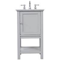 19 in. Single Bathroom Vanity Set in Grey