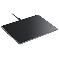 seenda Upgraded Trackpad, Tempered Glass Surface with Multi-Touch, Aluminum Slim USB Windows Touchpad with High Precision Navigation for Windows 10/11 Desktop/Laptop/Notebook Computer PC, Black