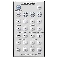 Bose Wave Music System Extra Large Remote (Platinum White) (Renewed)