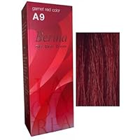 Berina Permanent Hair Dye Color Cream (A9 Red Gamet)