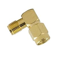 STEREN Right Angle 90 Degree SMA Male/Female Adapter for Ham Radio 5 Pack