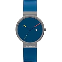 Jacob Jensen 32020797 Men's Watch Analogue Quartz One Size Blue, Strap.