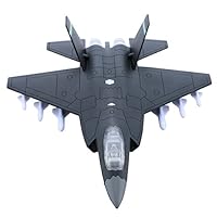 HSOMiD Alloy Planes/Airplane/Aircraft Toy with Pull Back Stealth Bombers and Fighter Planes (Diecast Fighter Jets-Grey)