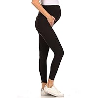 Women's Maternity Leggings Over The Belly Pregnancy Casual Yoga Tights