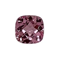 Synthetic Padparadscha Sapphire - Cushion Checkered Cut - AAA from 5mm - 10mm